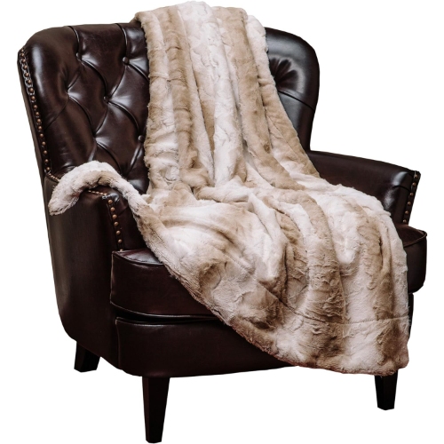 Fux Fur Ombre Throw Blanket