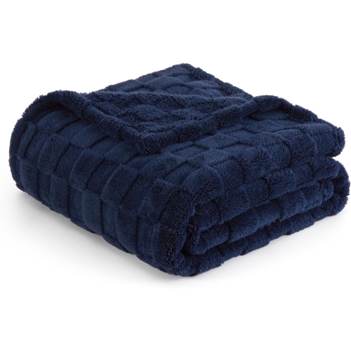 Jacquard Shaggy Sherpa Fleece Blanket