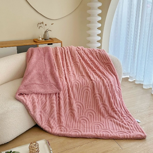 Jacquard Shaggy Sherpa Blanket
